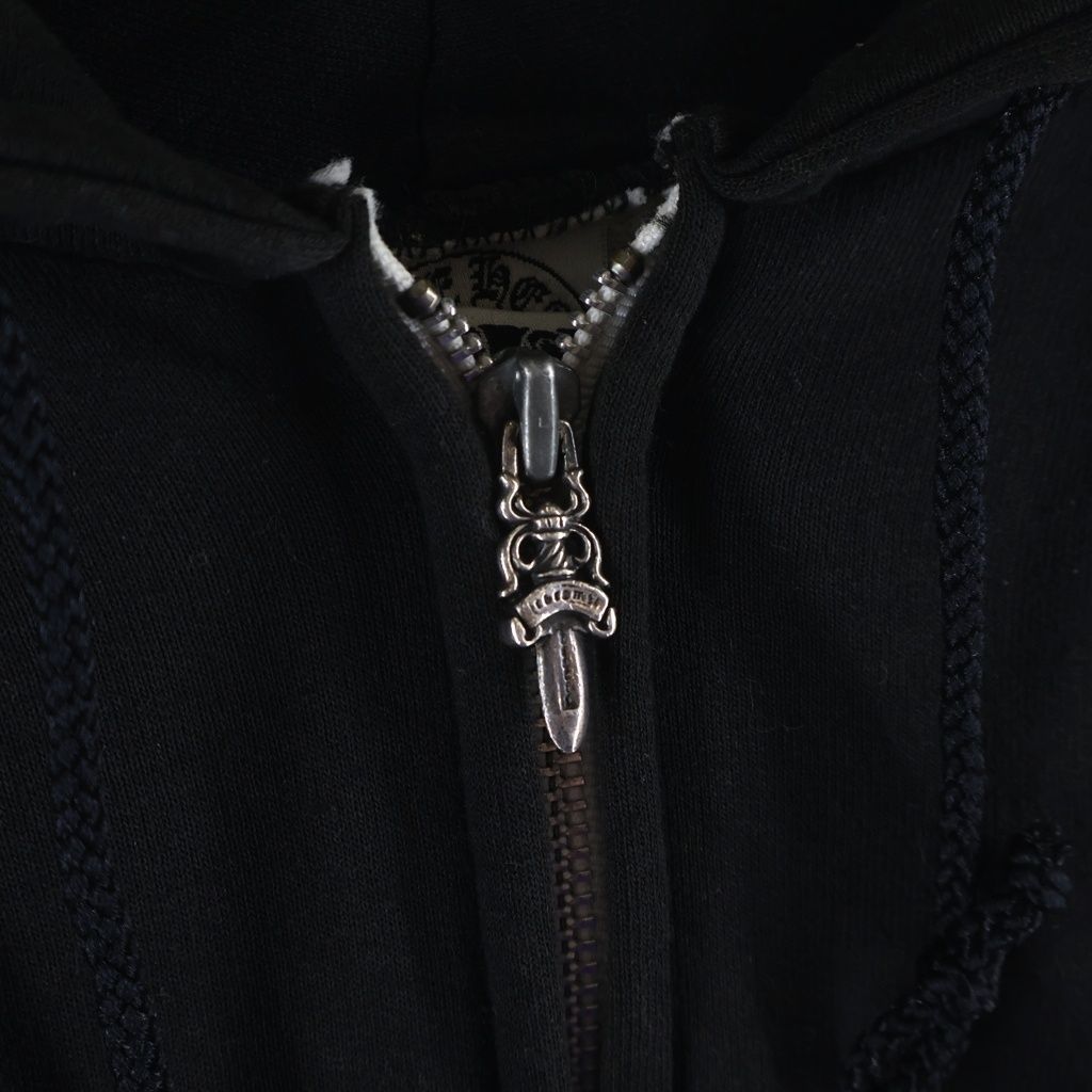 CHROME HEARTS (クロムハーツ) OLD THRML SWTSHRT HD ZIP 裏地サーマル