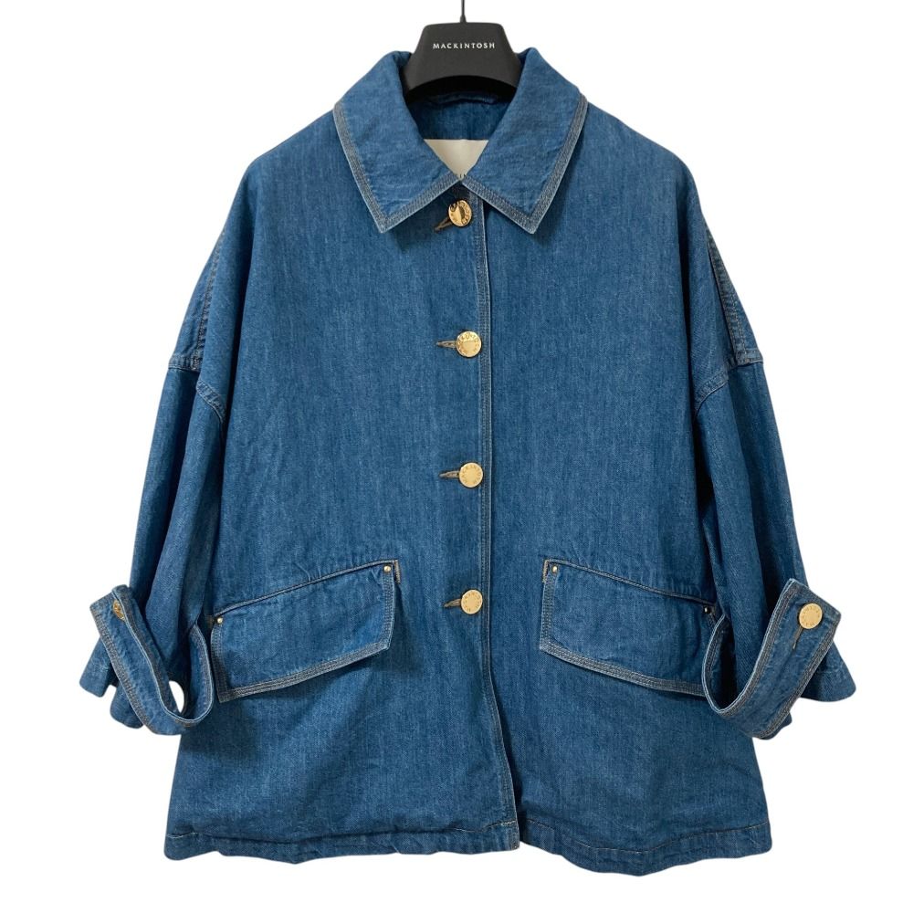 美品 26SS MACKINTOSH マッキントッシュ HUMBIE DNM JACKET MB デニムジャケット L261ND1003BGALW サイズ4 ブルー レディース 古着 中古 USED
