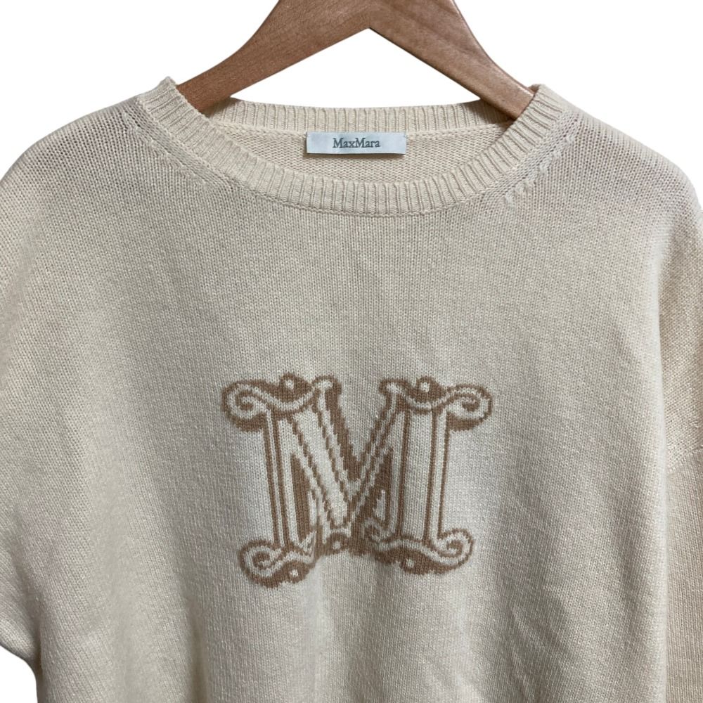 美品 Max Mara マックスマーラ マックスマーラグラム ロゴ カシミヤ