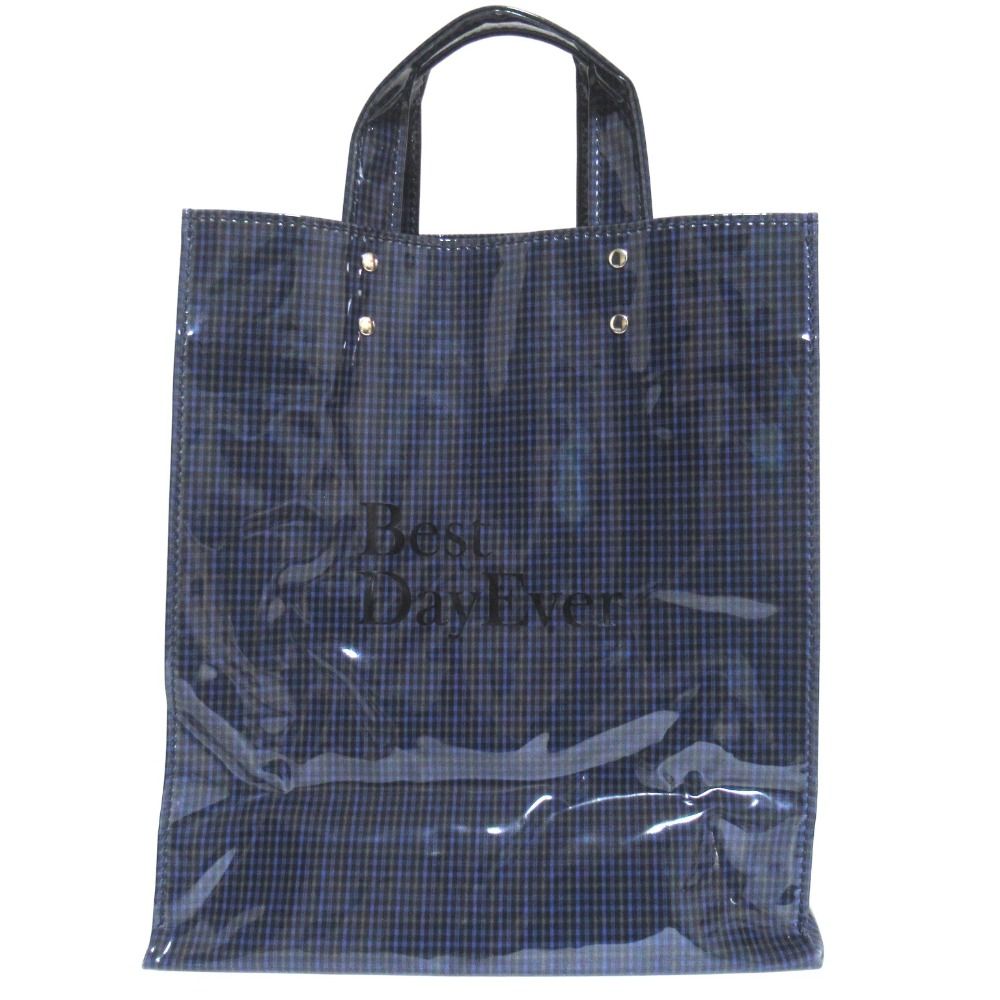 【26SS完売品・未使用】TEMBEA テンベア 3wayトート　チェック柄 美品 TEMBEA テンベア チェック柄 撥水 PAPER TOTE PVC ビニル トート