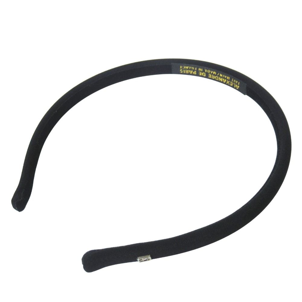 美品 ALEXANDRE DE PARIS アレクサンドルドゥパリ カチューシャ ヘアアクセサリー ブラック レディース 古着 中古 USED