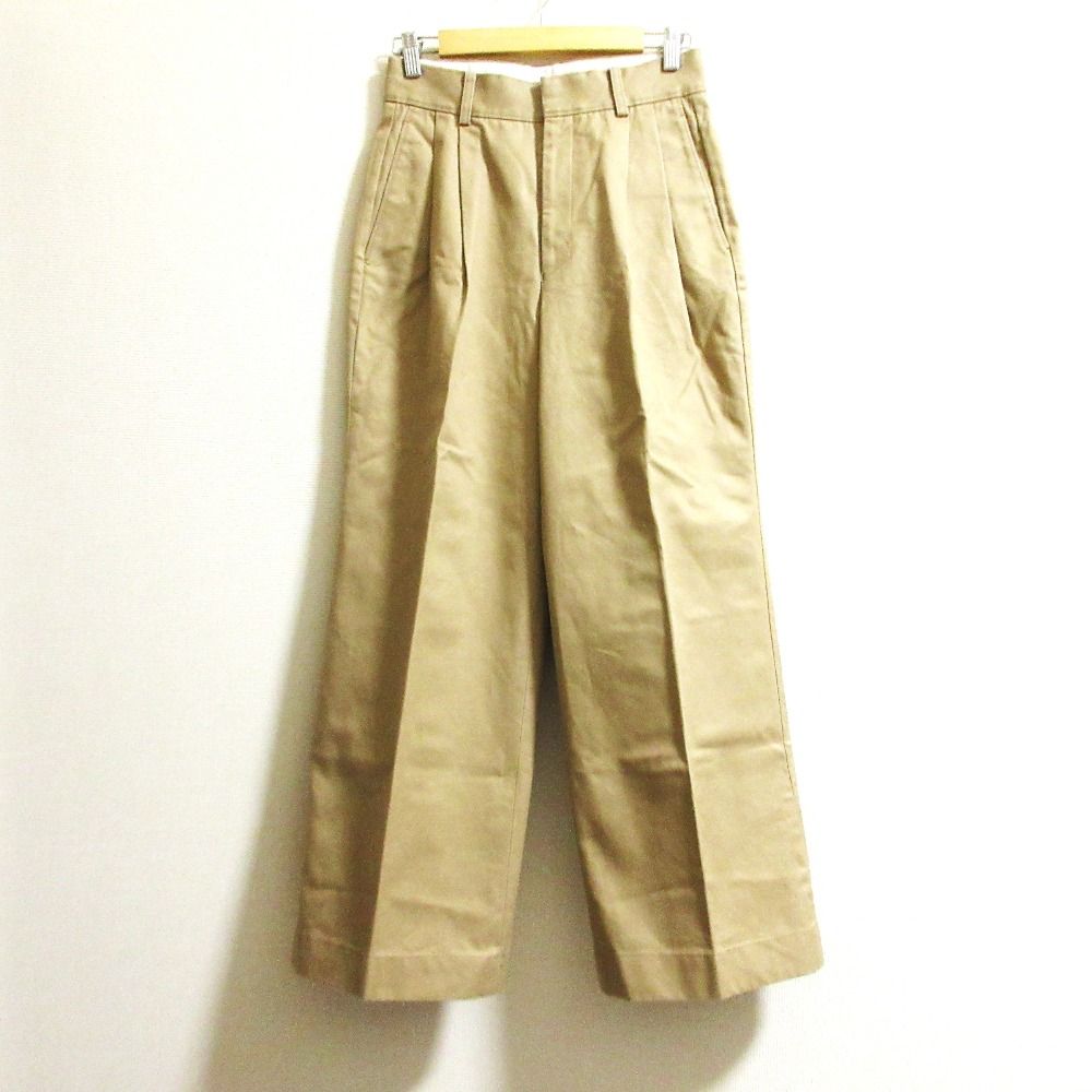 良品 25SS Chaos カオス ツータックチーノパンツ チノパン CH205260ER サイズ38 ベージュ レディース 古着 中古 USED 7,246円
