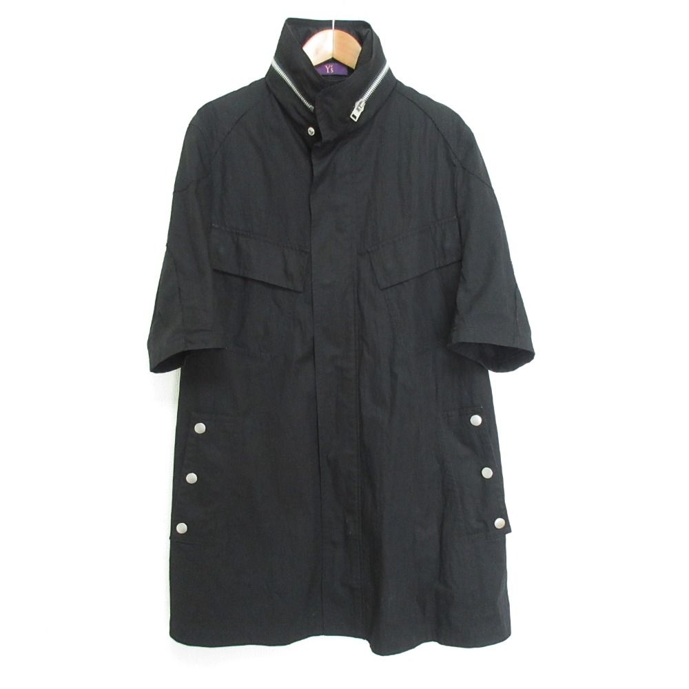 良品 TAKESHI KOSAKA by Y's Pink Label ワイズ ピンクレーベル ヨウジヤマモト ミリタリーコート YB-C03-006 サイズ3 ブラック レディース 古着 中古 USED