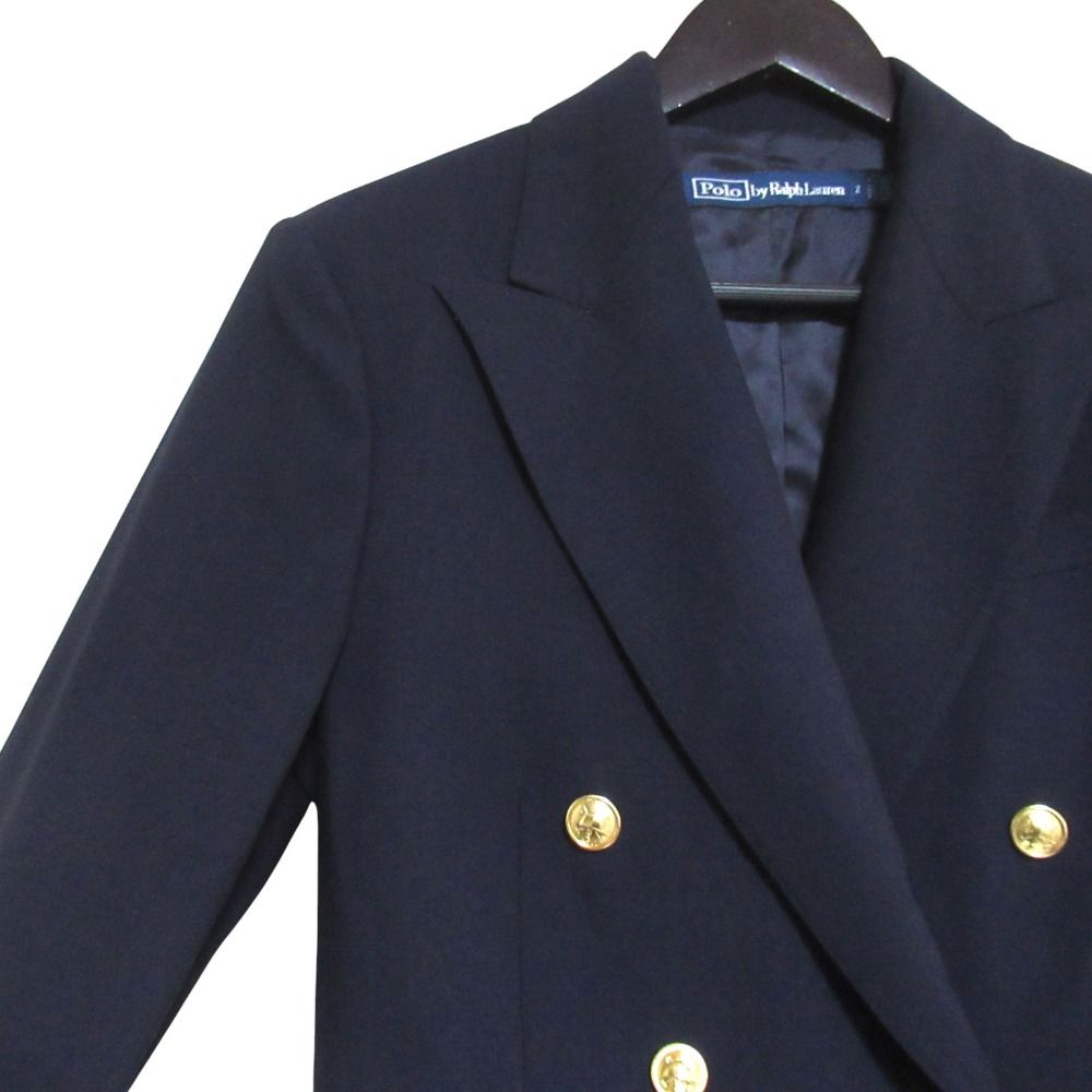 美品 Polo by Ralph Lauren ポロバイラルフローレン 金ボタン ダブル
