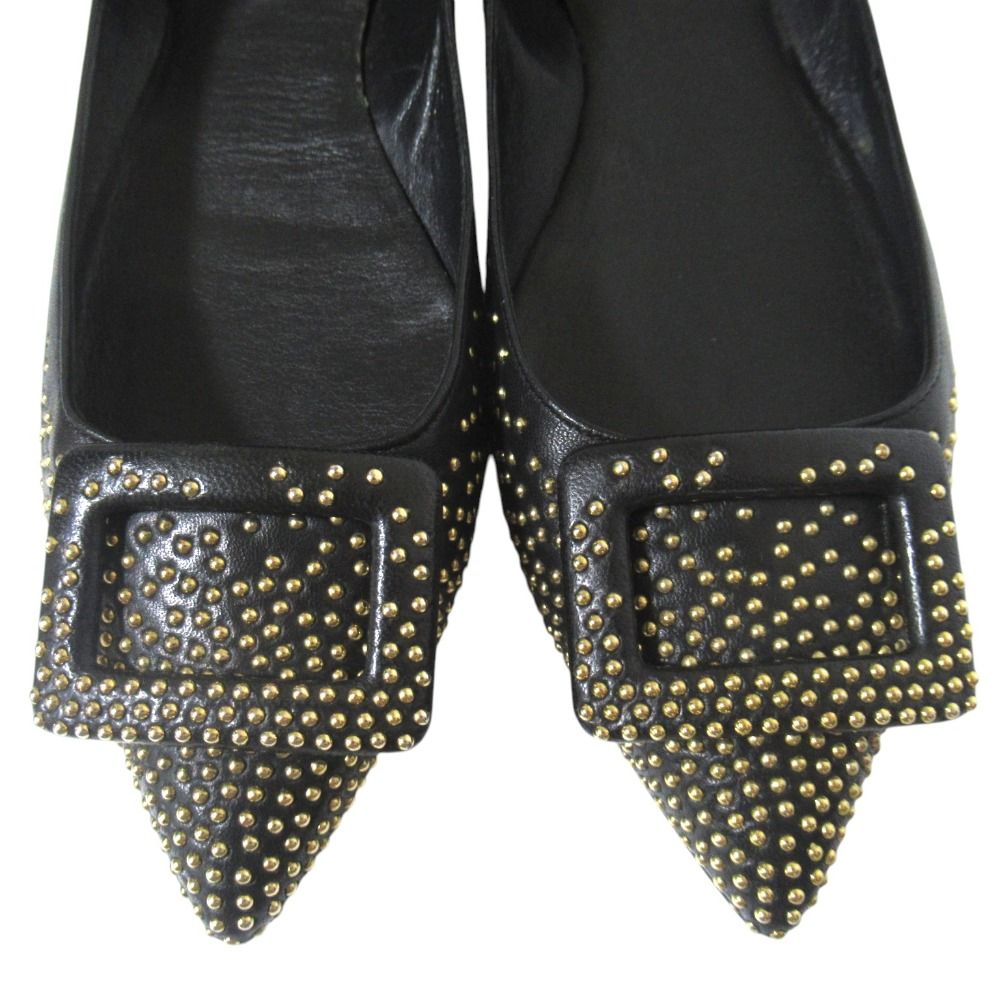 美品 Roger Vivier ロジェヴィヴィエ スクエアバックル スタッズ