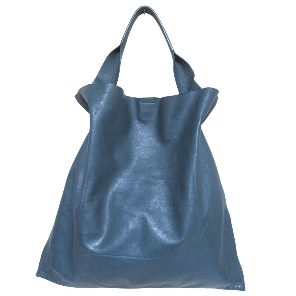 JIL SANDER ジルサンダー ショルダーバッグ  青 【古着】【中古】【送料無料】 良品 JIL SANDER ジルサンダー XIAO シャオ レザー トートバッグ