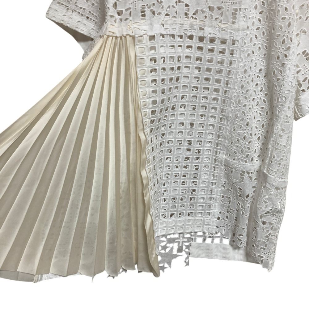 美品 sacai サカイ Embroidery Lace Top レースブラウス 21-05465 美品 sacai サカイ Embroidery Lace Top レースブラウス 21-05465