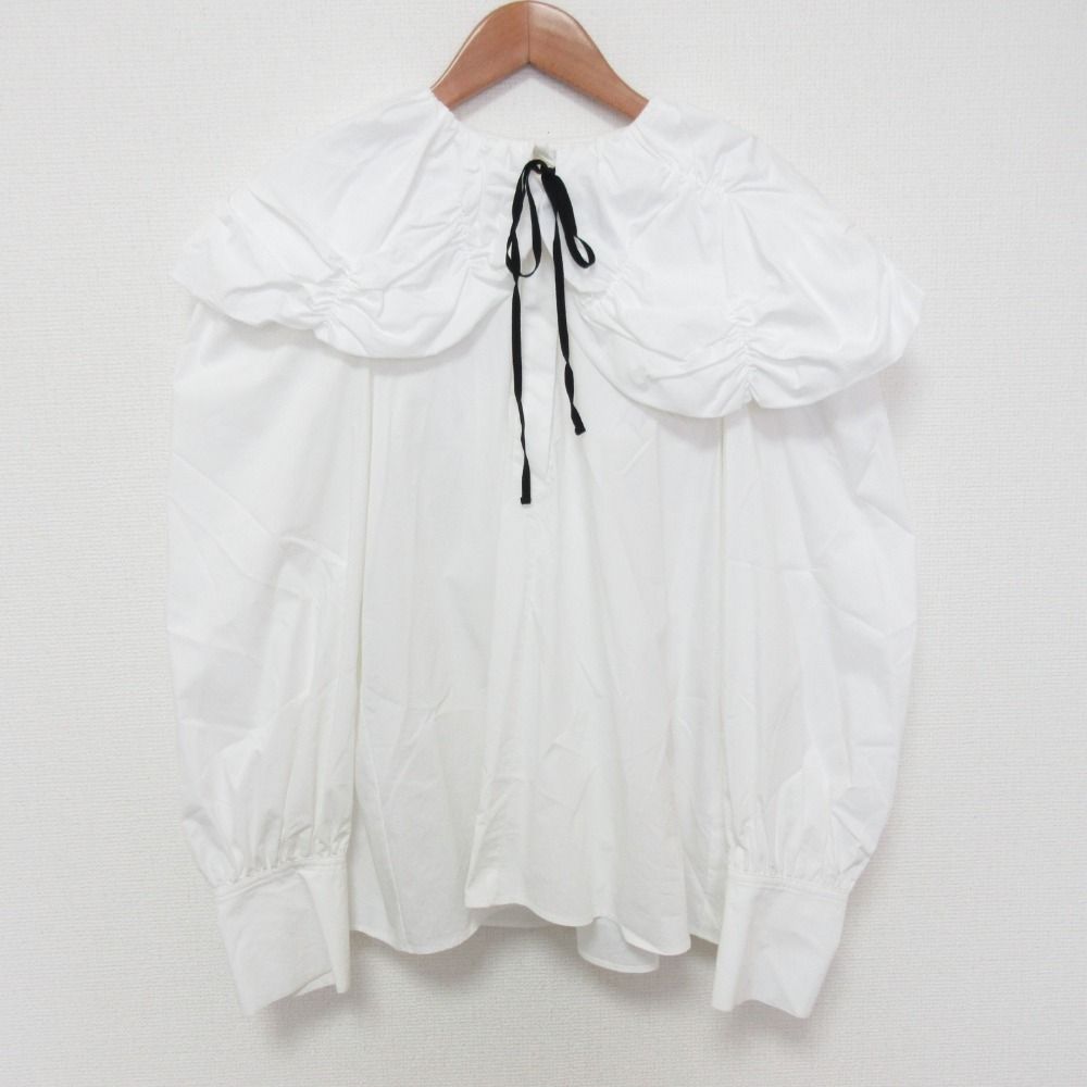 シャツ+ブラウス(長袖+七分) rosymonster cream puff blouse 良品 Rosy Monster ロージーモンスター cream puff blouse ロング