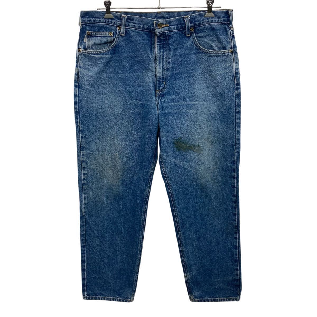 メキシコ製 Carhartt デニムパンツ W38 インディゴブルー カーハート 