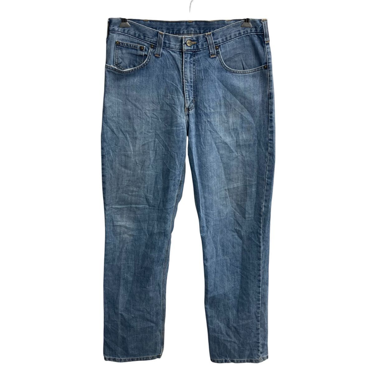 Carhartt デニムパンツ W34 ライトブルー カーハート ジップアップ 
