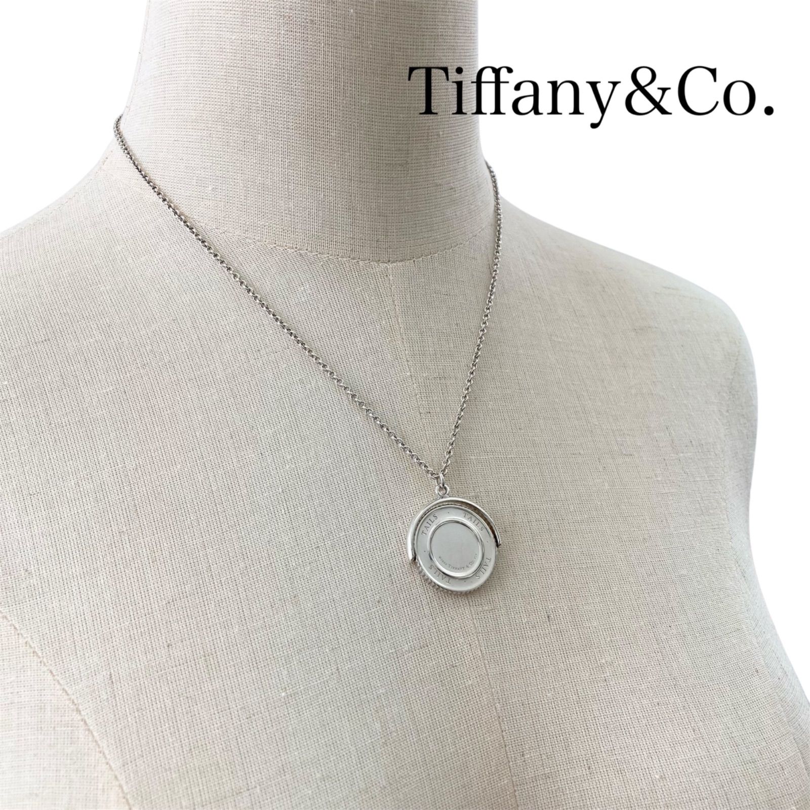 TIFFANY&Co. ティファニー HEADS TAILS コインモチーフ SV925 