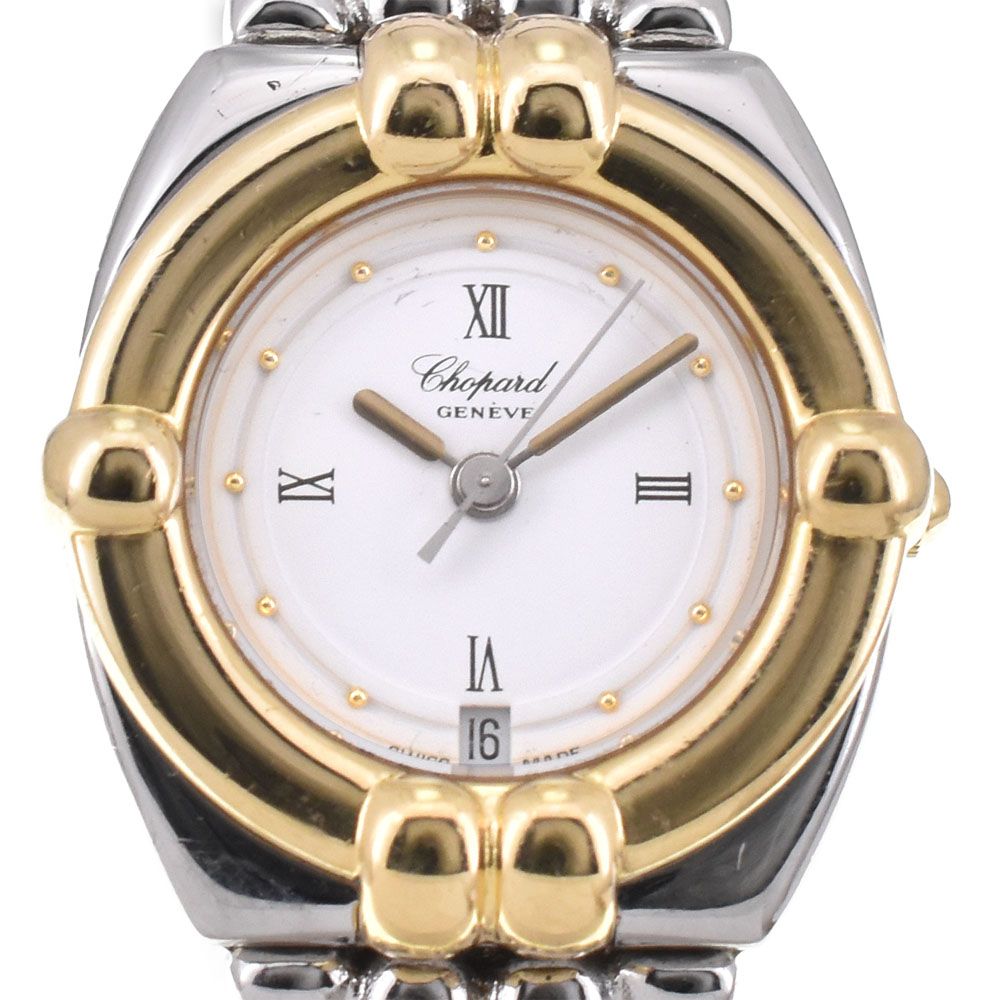 値下 ショパール Chopard 8112 グスタード デイト クォーツ レディース 良品 保証書付き H#144830