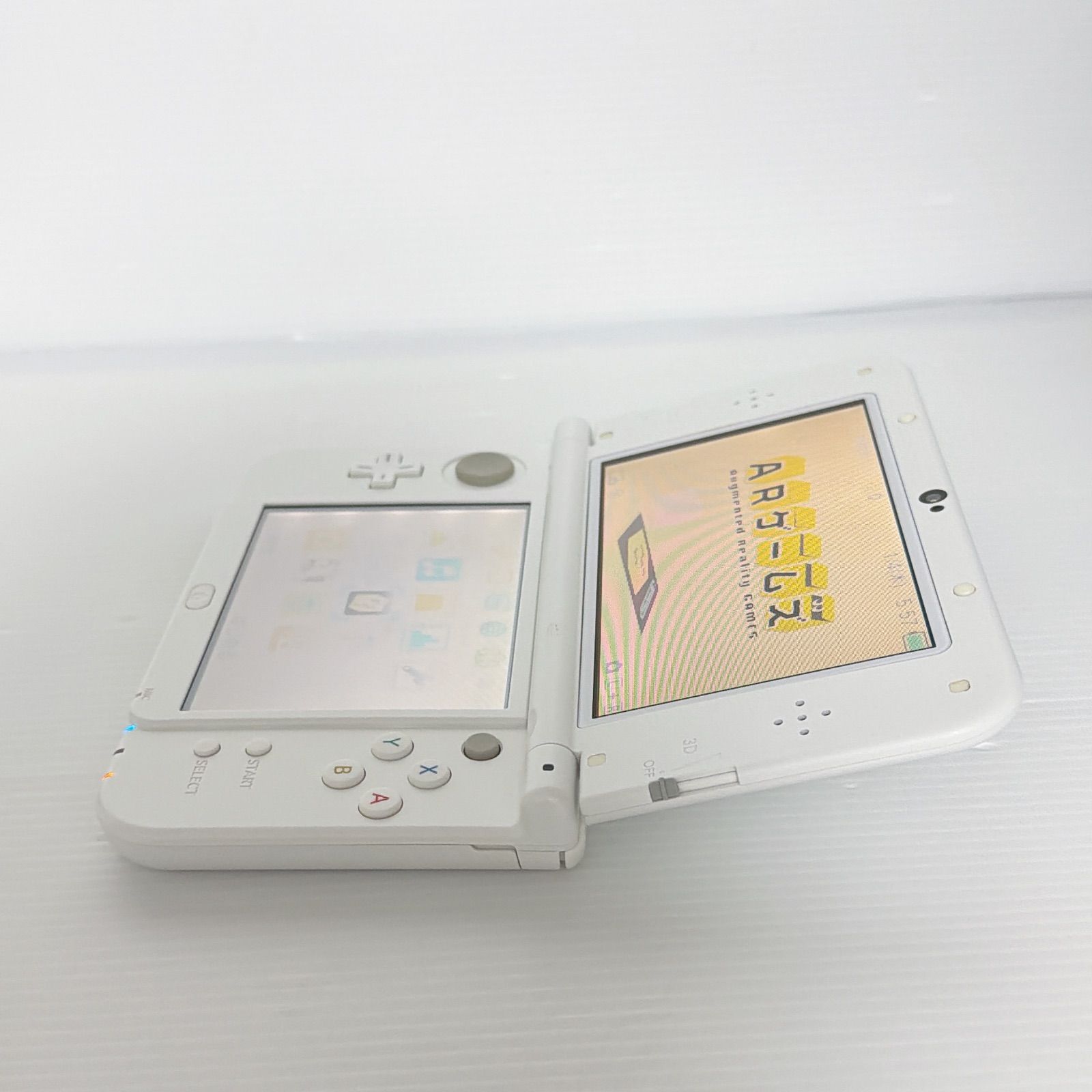 美品 New ニンテンドー 3DSLL パールホワイト 上画面IPS液晶 遊べる 