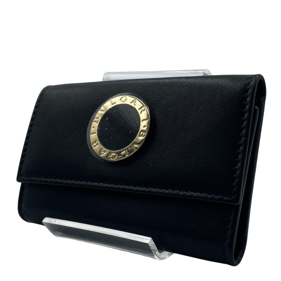 BVLGARI ブルガリ キーケース レザー ブラック ゴールド金具 6連キー