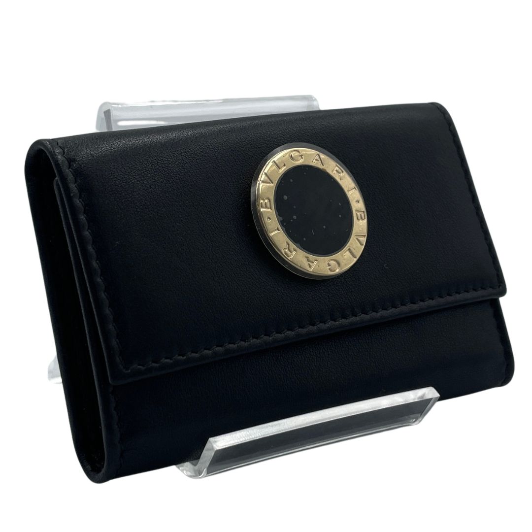 BVLGARI ブルガリ キーケース レザー ブラック ゴールド金具 6連キー