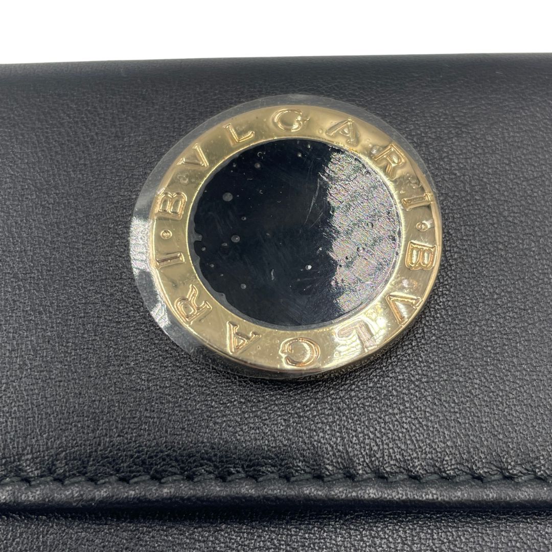 BVLGARI ブルガリ キーケース レザー ブラック ゴールド金具 6連キー