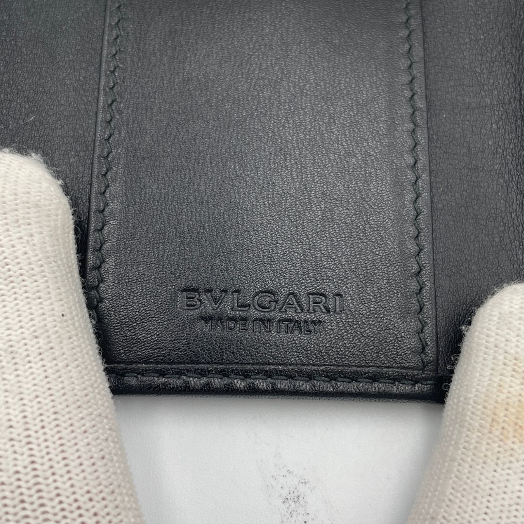 BVLGARI ブルガリ キーケース レザー ブラック ゴールド金具 6連キー