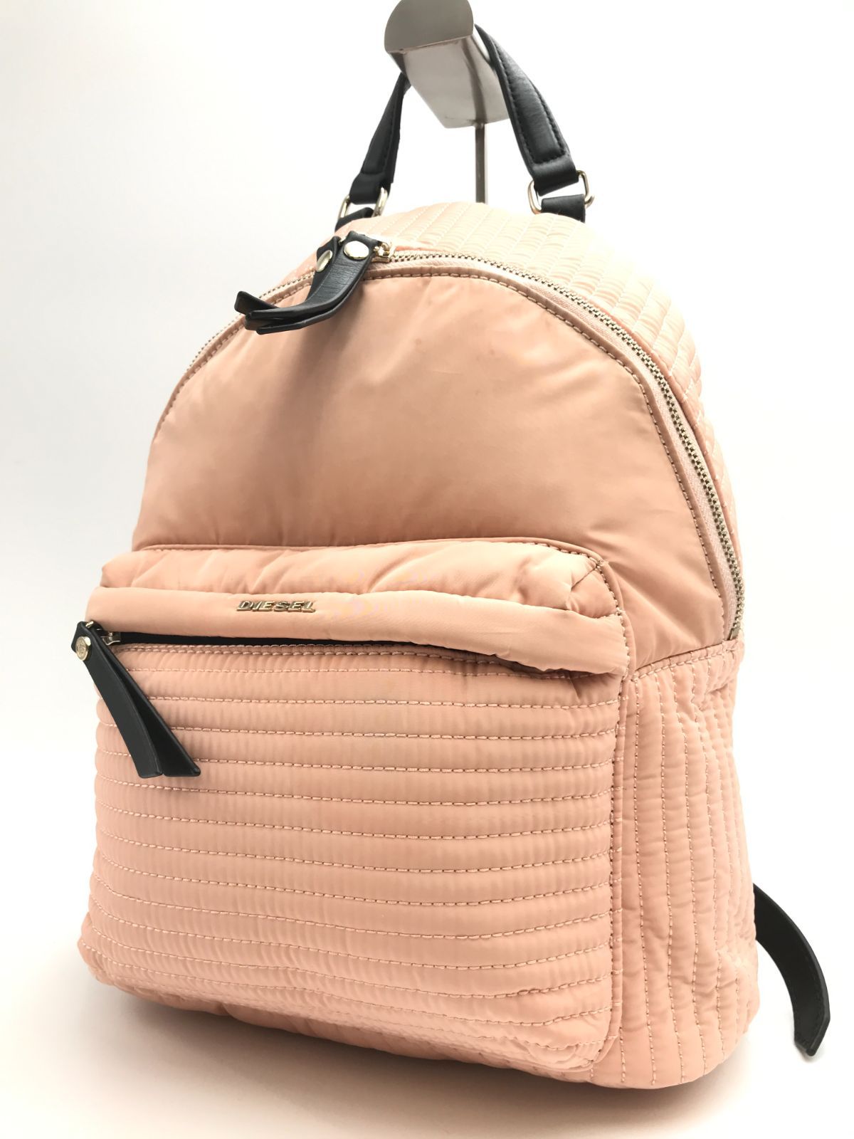 DIESEL ディーゼル リュックサック ナイロン キルティング ピンク系 4546