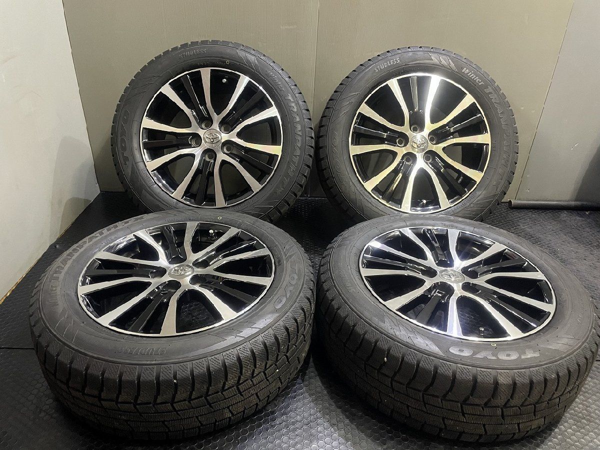 走行短め TY TX 215/60R17 スタッドレス トヨタ 50系エスティマ ハイブリッド 純正 17インチ 7J5HPCD114.3+50 ブラポリ C-HR流用可(KTN742)