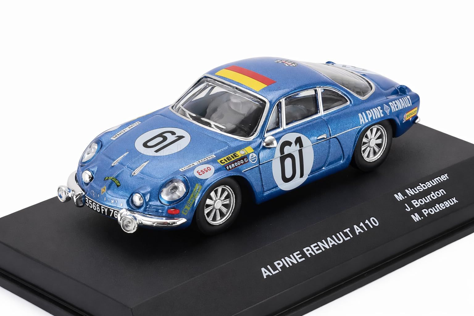 ルノー ミニカー 1/43 アルピーヌ A110 GORDINI TEAM ECURIE LEOPARD ルマン24時間レース 1968 [並行輸入品]