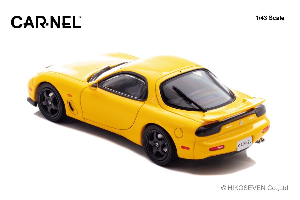 ヒコセブン (Hiko seven) CARNEL 1/43 マツダ RX-7 Type RS-R (FD3S) 1997 Sunburst Yellow 完成品 CN439701
