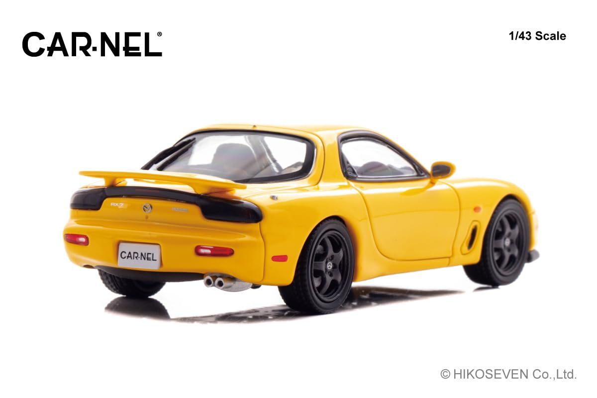 ヒコセブン (Hiko seven) CARNEL 1/43 マツダ RX-7 Type RS-R (FD3S) 1997 Sunburst Yellow 完成品 CN439701