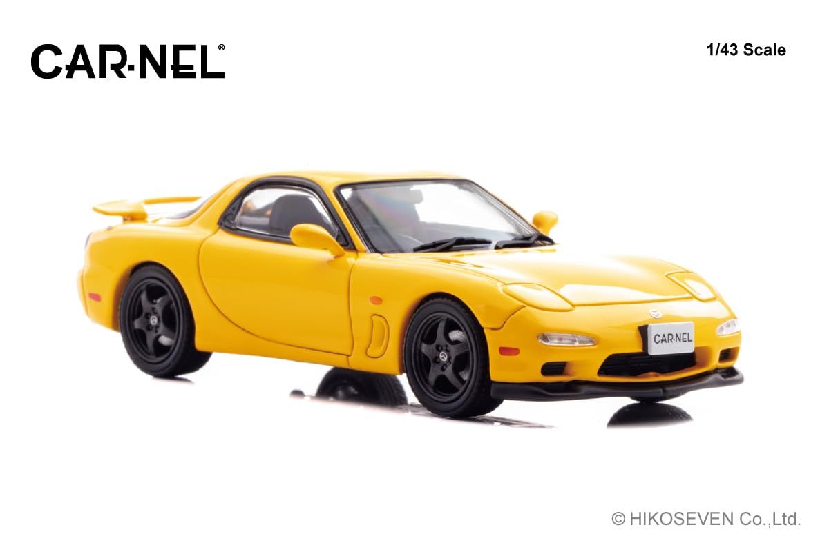 ヒコセブン (Hiko seven) CARNEL 1/43 マツダ RX-7 Type RS-R (FD3S) 1997 Sunburst Yellow 完成品 CN439701