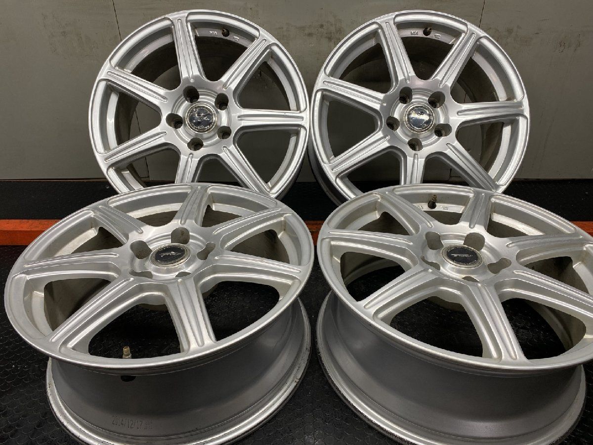 BS BRIDGESTONE TOPRUN R7A トップラン 17インチ 4本 7J5HPCD114.3+38 アルファード ヴェルファイア ハリアーにも　(SHG071)