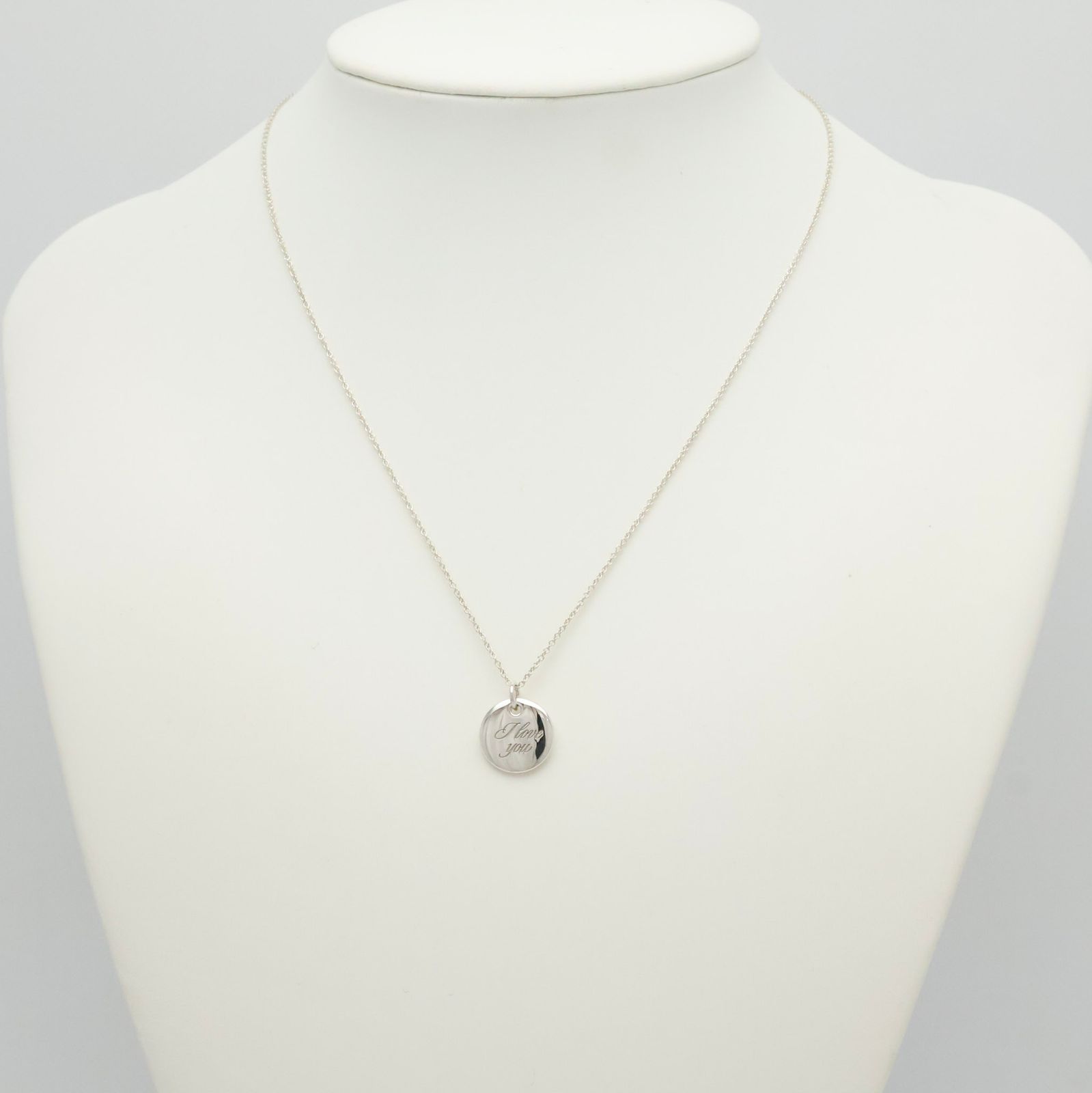 美品】ティファニー TIFFANY&Co. I LOVE YOU ノーツ ラウンド ディスク 