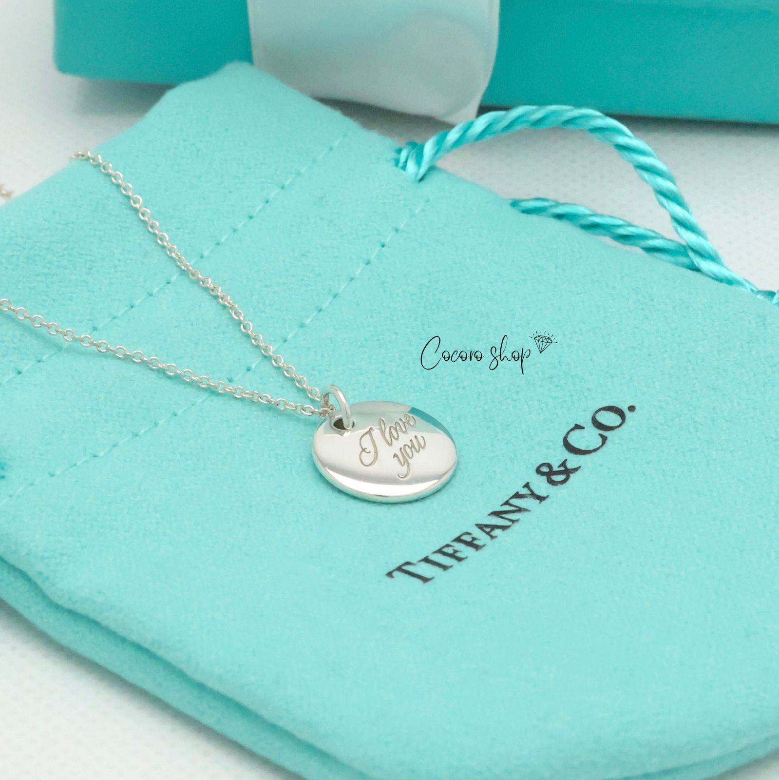 美品】ティファニー TIFFANY&Co. I LOVE YOU ノーツ ラウンド ディスク 