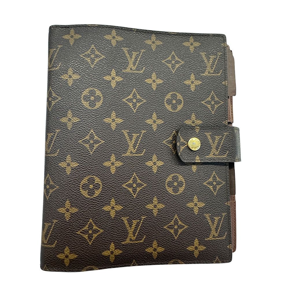 ルイ・ヴィトン LOUIS VUITTON 手帳カバー レディース メンズ ブランド モノグラム モノグラムキャンバス アジェンダGM ブラウン R20106 6穴式 メモ帳 しおり付き 【中古】 58,905円