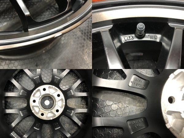 MiD RMP 820F マルカサービス 18インチ 4本 8J5HPCD114.3+42 ブラック 
