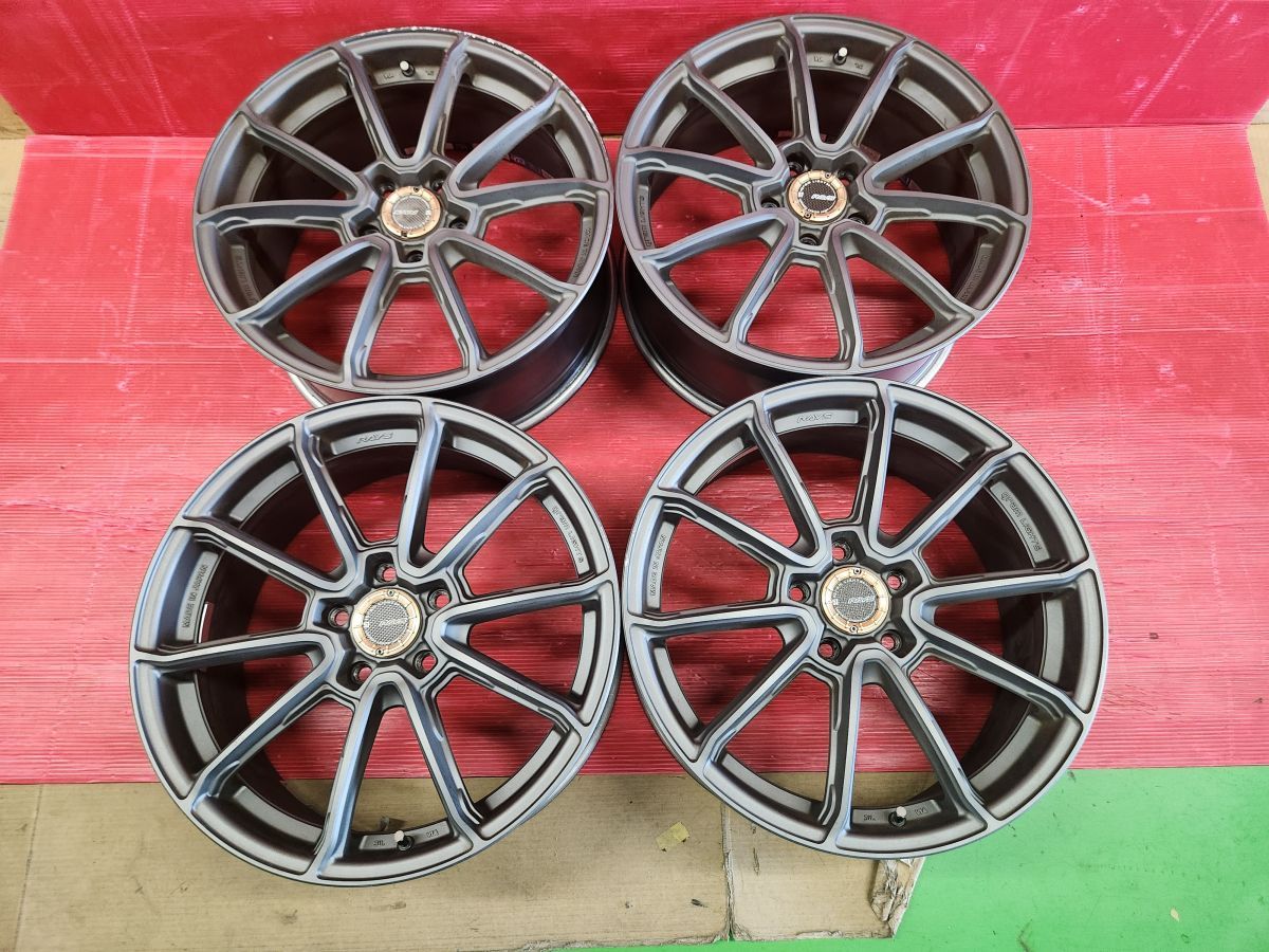 レヴォーグ レイズ グラムライツ 57 ゲッター 社外 18インチアルミホイール 4本SET 7.5J +50 5H 114.3 73φ