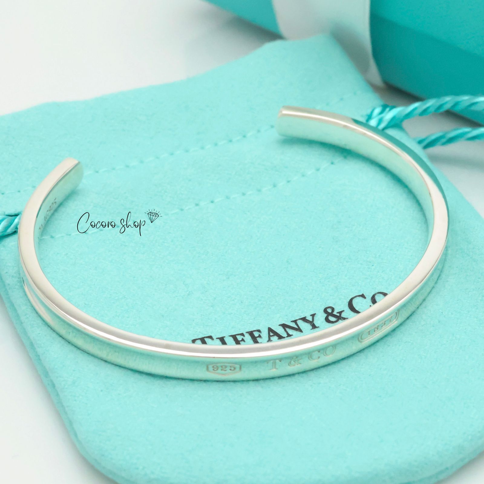 美品】ティファニー TIFFANY&Co. 1837 ナロー カフ バングル