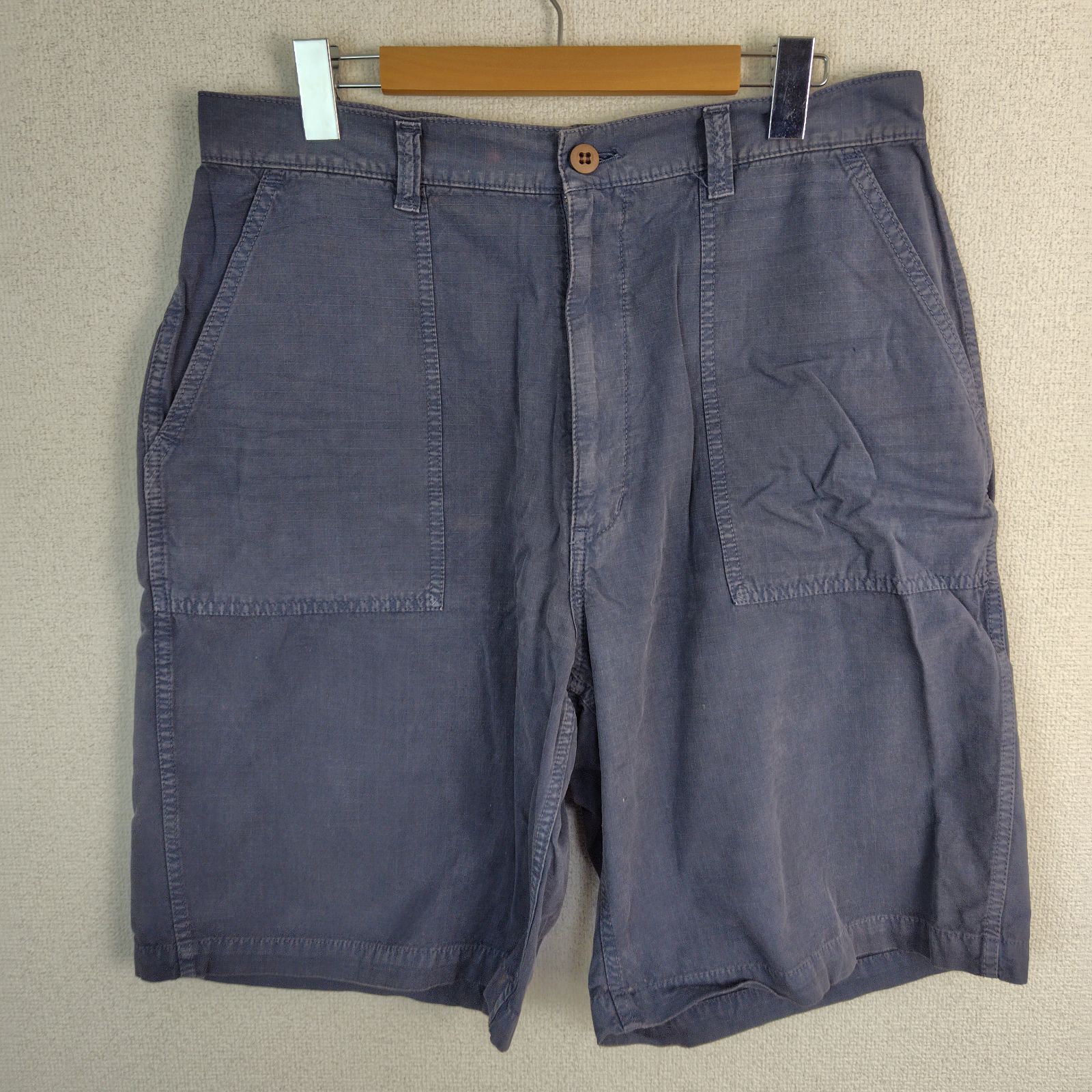 Schott ショット リップストップ ワーク ハーフパンツ ネイビー L メンズ 古着 ワーク系 アメカジ