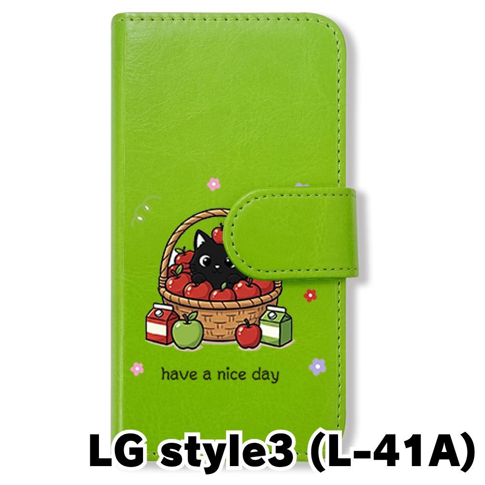 新品未使用】LG style3 L-41A 手帳型スマホ ケース カバー (色