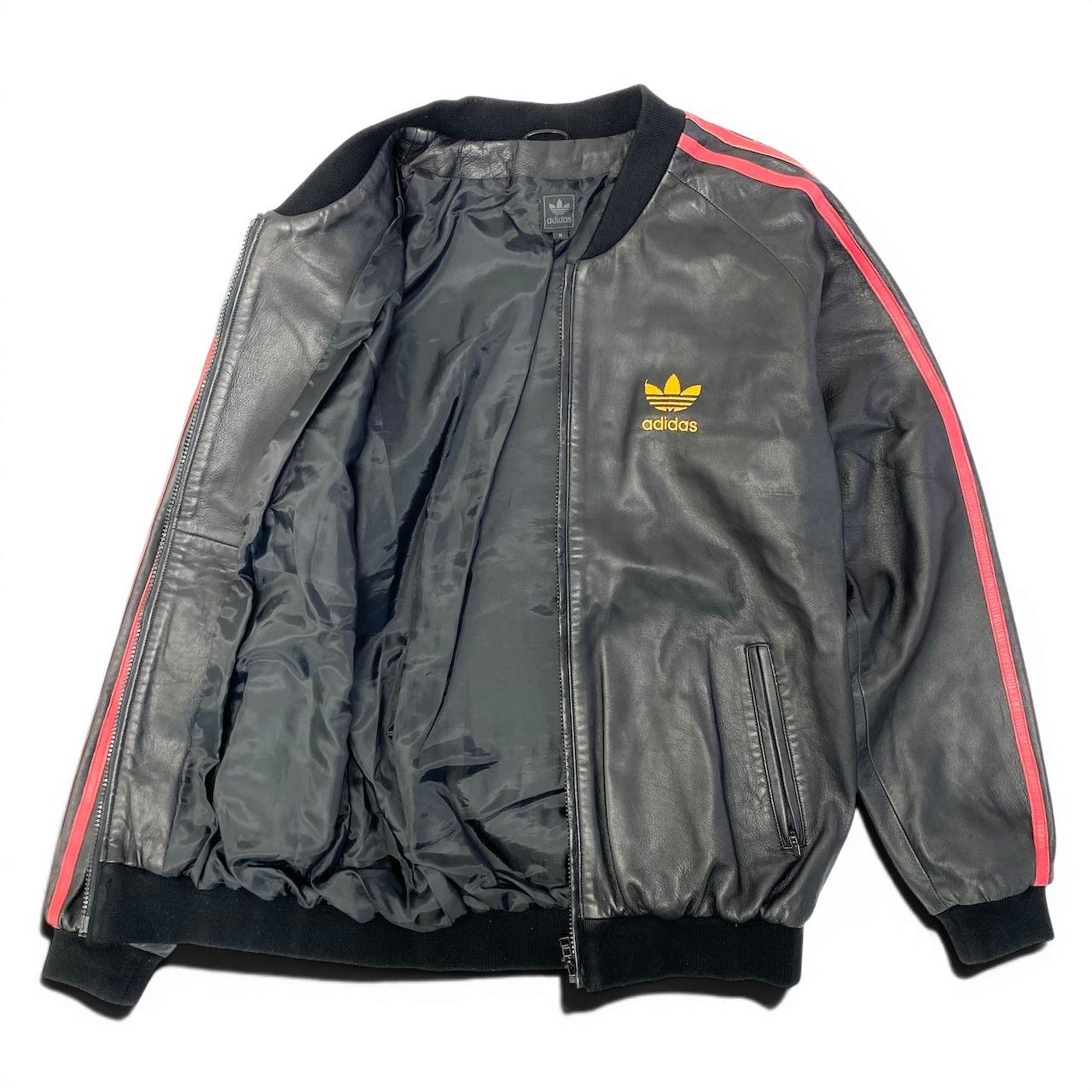 43e11 adidas アディダス 2002年 オリジナル レザージャケット 