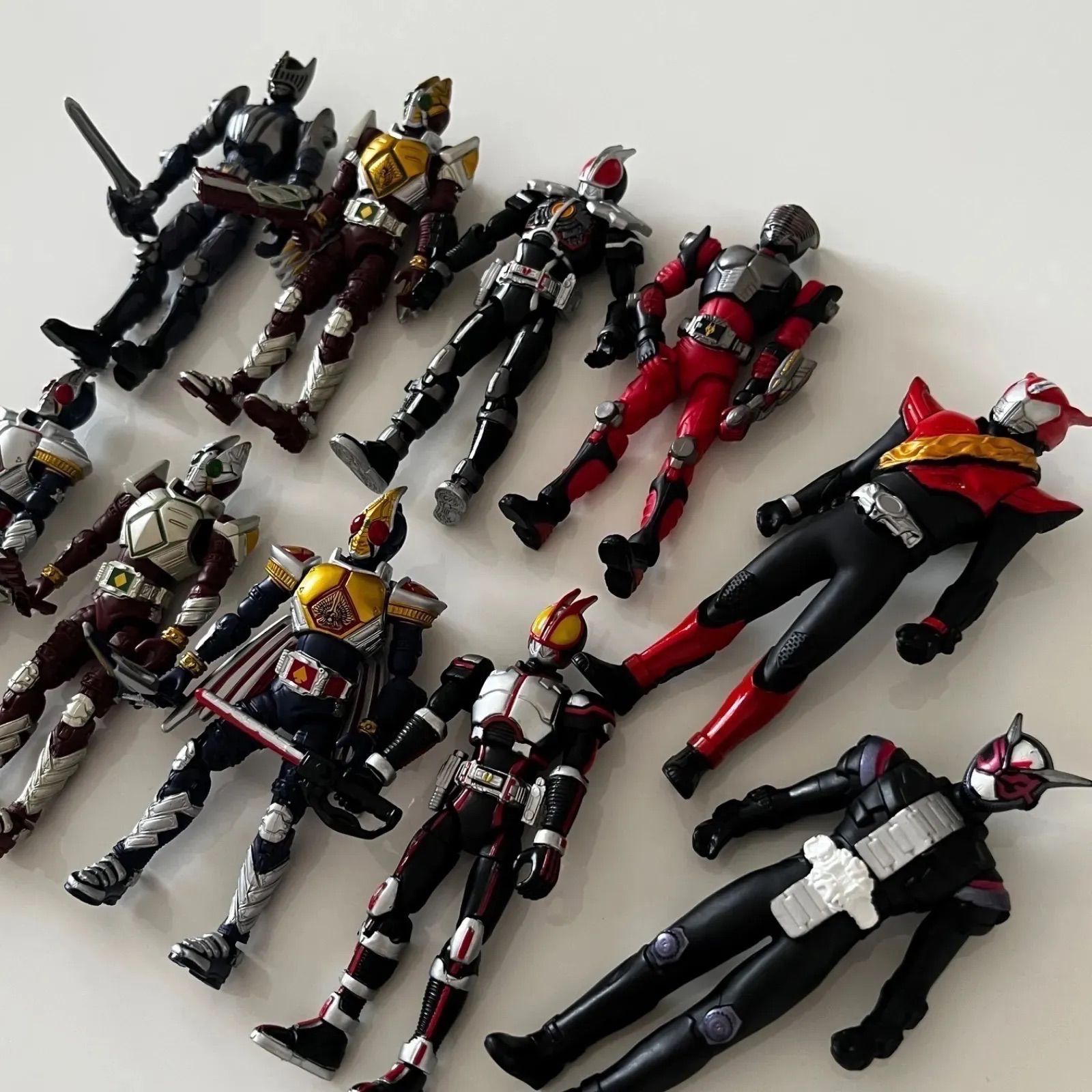 仮面ライダー 可動フィギュア ８体 ソフビ ２体 まとめ売り