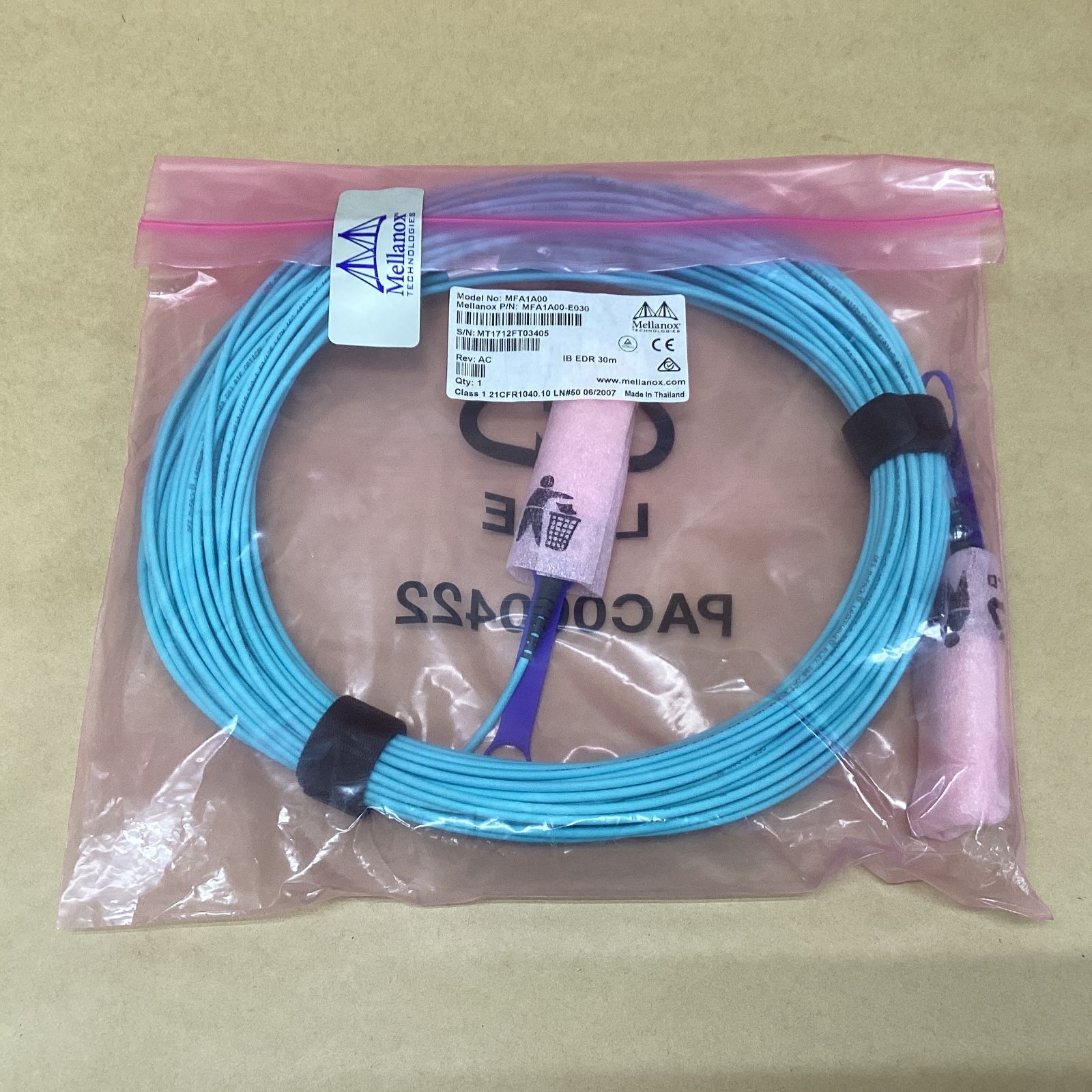 Mellanox 100G光ケーブル QSFP28 AOC 30m 新品 - メルカリ