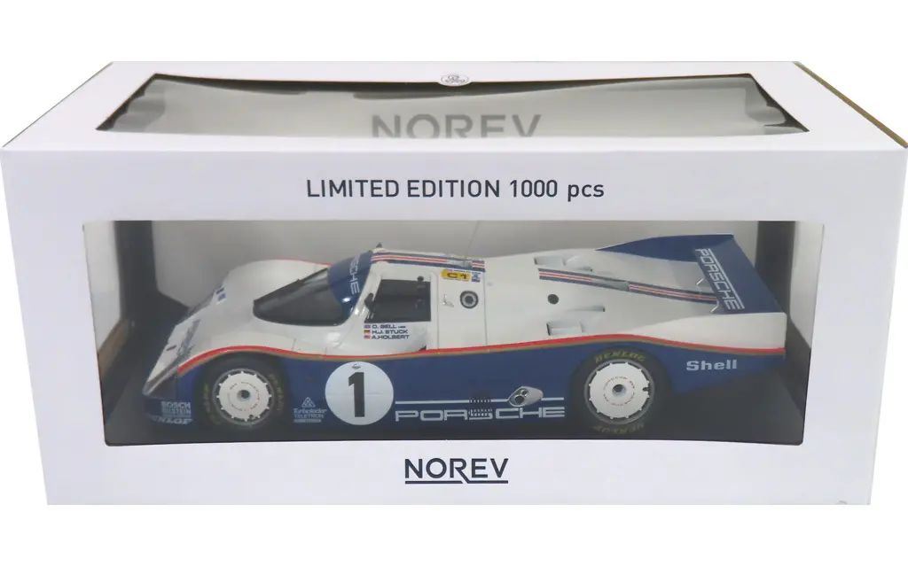 【中古】ミニカー 1/18 Porsche 962C Winner 24h France 1986 Shell #1(ホワイト×ブルー×レッド) [187400]