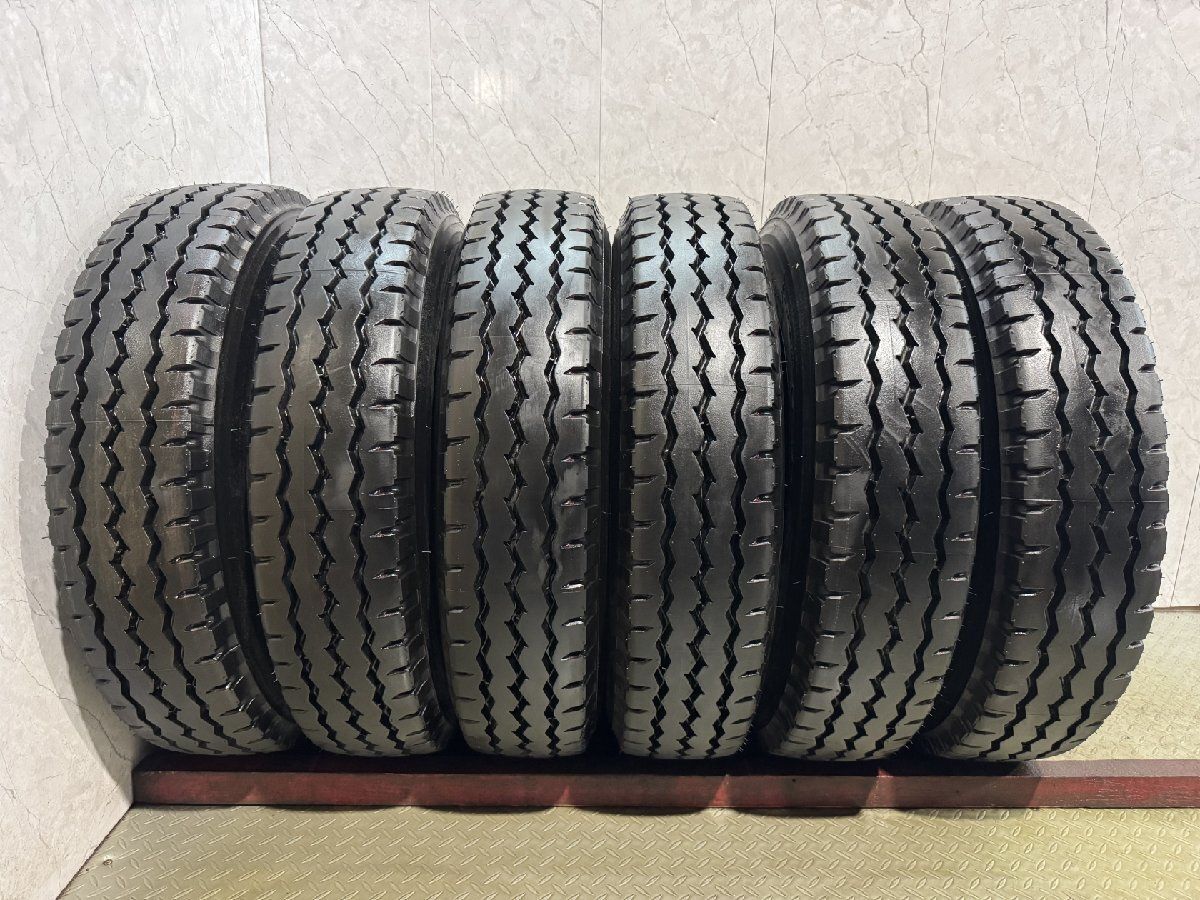【新車外し】札幌発 引取OK BS G588 225/80R17.5 123/122L 17.5インチ トラックタイヤ 夏タイヤ リブラグ 6本 24年製 4tダンプ　(FJR004)