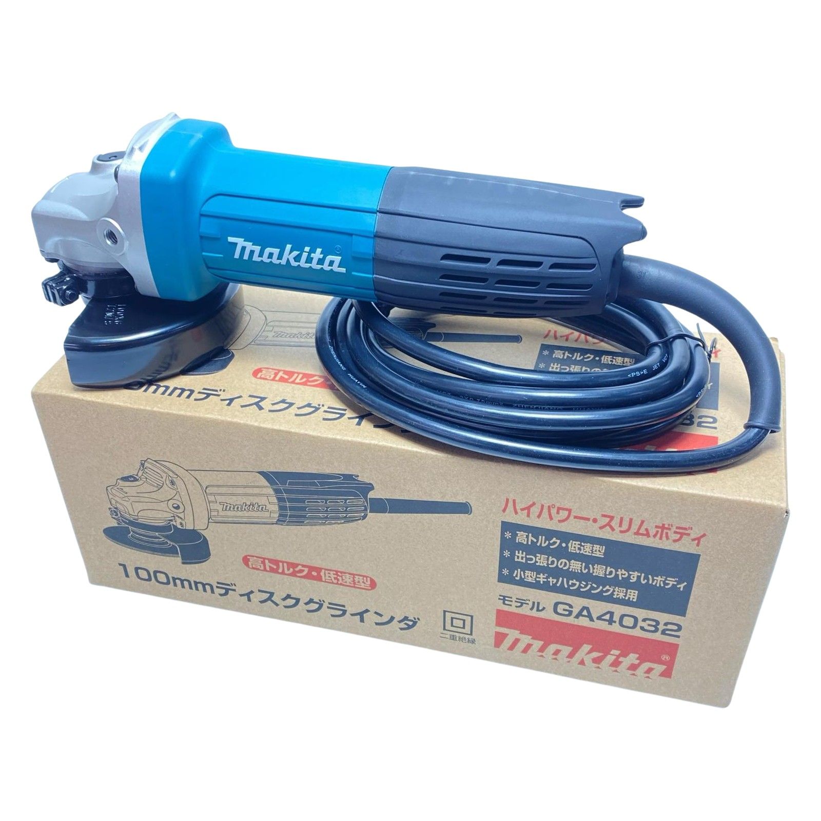 MAKITA マキタ ディスクグラインダー 未使用品(S) 本体のみ コード式 100mm 24337K GA4032 ブルー 7,979円