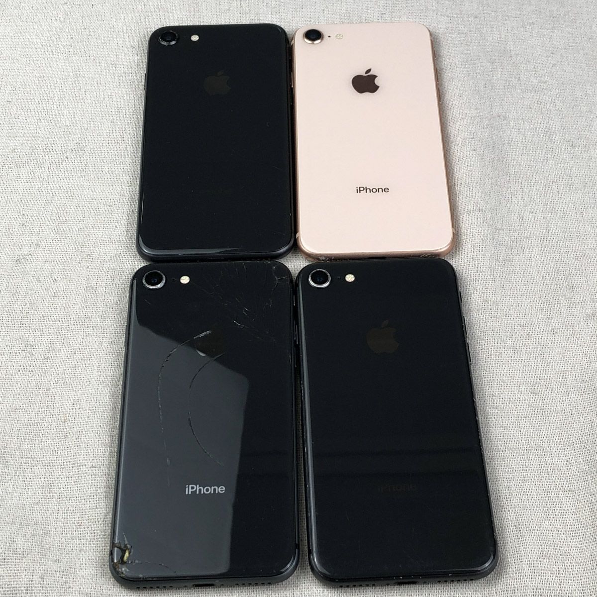 ◇ジャンク品◇【4点セット・SIMロック解除済】Apple iPhone 8 （A1906