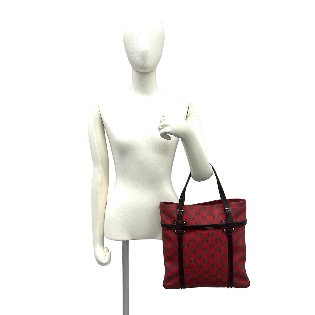 極美品】ロエベ ハンドバッグ アナグラム キャンバス レザー 【公式通販】