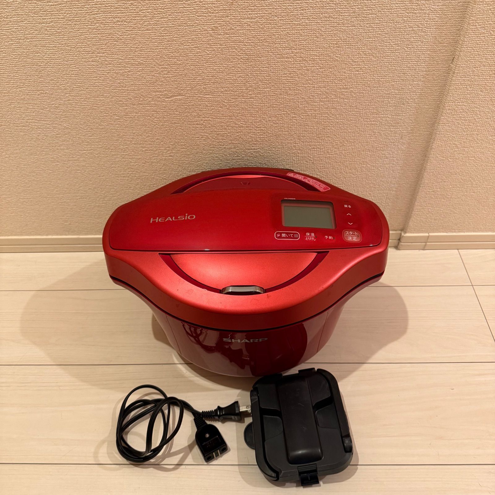 【値下げ可能！】SHARP　シャープ ヘルシオ　ホットクック　KN-HW24E-R 　赤　レッド 水なし自動調理鍋