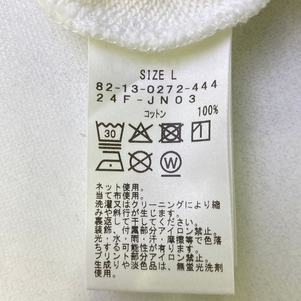 サイズ：L BEAMS GOLF ビームスゴルフ ×JONES 2024年モデル 長袖 スウェットトレーナー ホワイト系 [240101678108] ゴルフウェア メンズ ストスト
