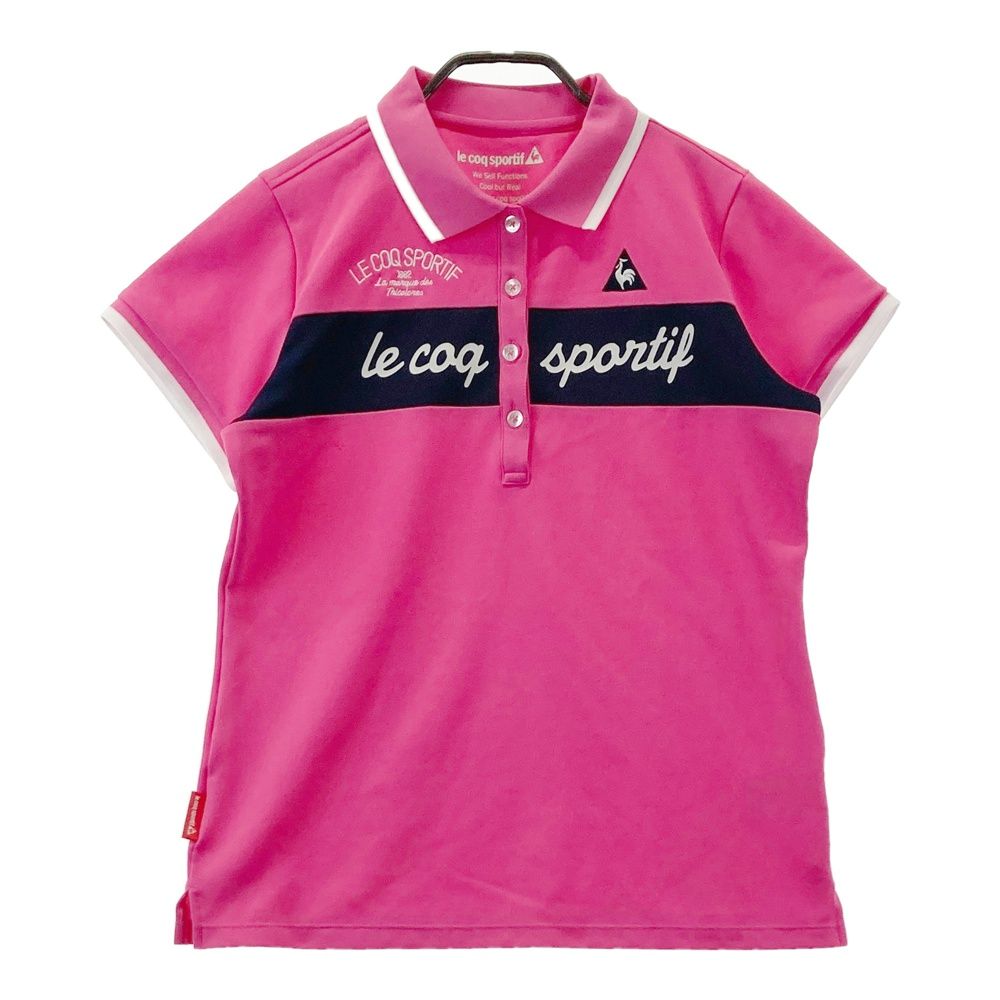 サイズ：LL LE COQ GOLF ルコックゴルフ 半袖ポロシャツ ピンク系