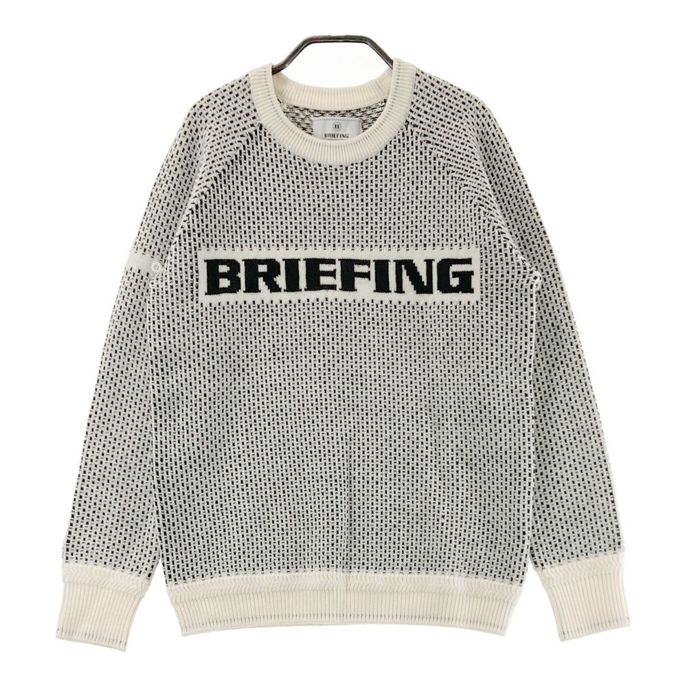 サイズ：S BRIEFING GOLF ブリーフィング 2024年モデル ニットセーター 総柄 ブラック系 [240101680123] ゴルフウェア レディース ストスト