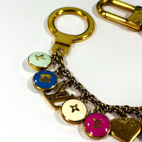 LOUIS VUITTON/ルイヴィトン ポルトクレ シェンヌパスティーユ M65380 ゴールド キーホルダー バッグ チャーム マルチカラー LOUIS VUITTON/ルイヴィトン ポルトクレ シェンヌパスティーユ M65380 ゴールド キーホルダー バッグ チャーム マルチカラー