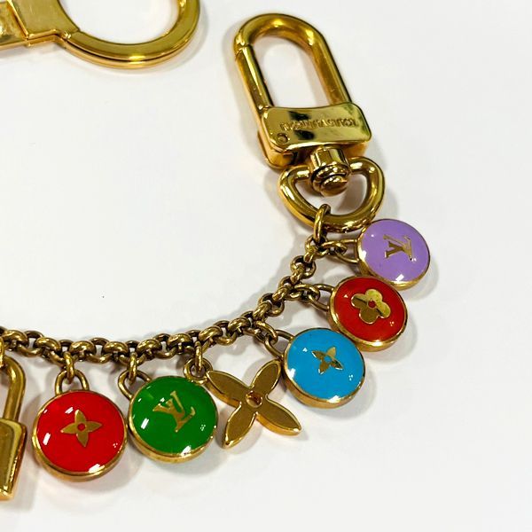 LOUIS VUITTON/ルイヴィトン ポルトクレ シェンヌパスティーユ M65380 ゴールド キーホルダー バッグ チャーム マルチカラー LOUIS VUITTON/ルイヴィトン ポルトクレ シェンヌパスティーユ M65380 ゴールド キーホルダー バッグ チャーム マルチカラー